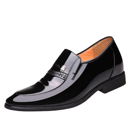 One-Piece Drop-Shipping New Men's Fashion Business Casual Leather Shoes with 6cm Height Increase for Weddings