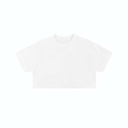 European Size Ins Pure Cotton Sexy Crop Top Loose Women's Short Sleeve T-Shirt with Logo Printed Same Day Shipping Crop Top