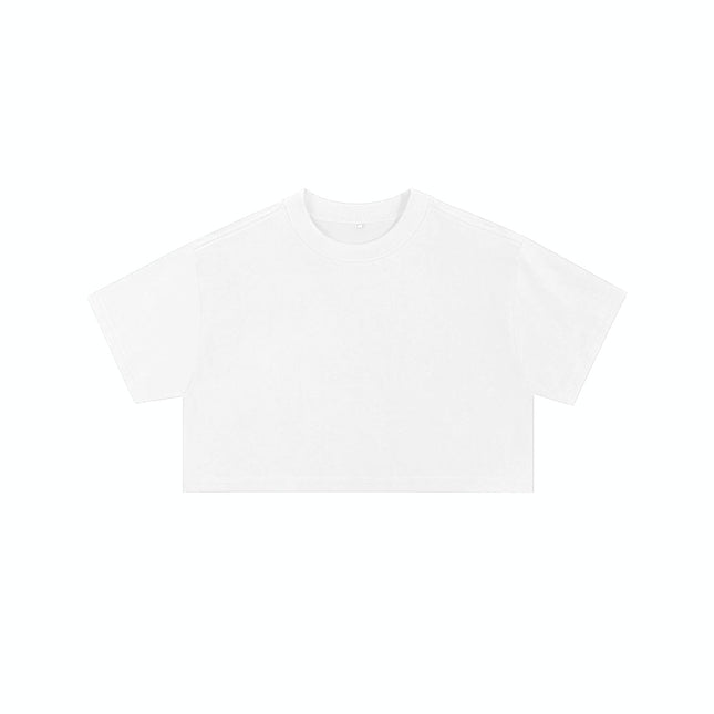 European Size Ins Pure Cotton Sexy Crop Top Loose Women's Short Sleeve T-Shirt with Logo Printed Same Day Shipping Crop Top