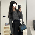 Picture color sweater [fabric] / S
