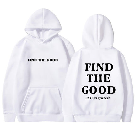 Foreign Trade Women's Velvet Sweatshirt Plain Letter Print Kangaroo Flap Pocket Pants Drawstring Print Hoodie