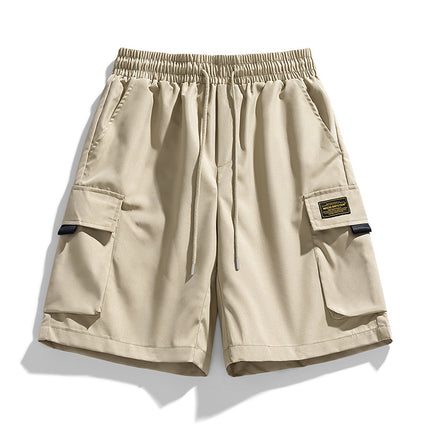 Summer New Men's Shorts Japanese Tooling Pants Loose Straight Thin Breathable Fashionable All-match Casual Pants