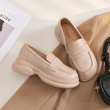New Thick-soled Loafers Women's Mary Jane One-step Lazy Shoes Casual Single-layer Shoes Rain Boots Increased Work Shoes Cross-border