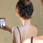 Tulle butterfly clip [versatile black]