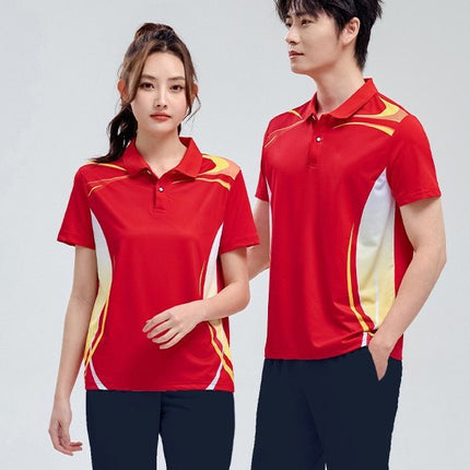 Chinese Team Summer Square Dance Leisure Sports suit Short-sleeved Trousers Men's and Women's Sports Class Clothes Group Clothing