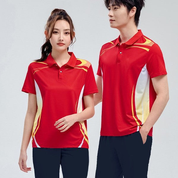 Chinese Team Summer Square Dance Leisure Sports suit Short-sleeved Trousers Men's and Women's Sports Class Clothes Group Clothing