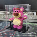 M1015 standing strawberry bear/acrylic display box