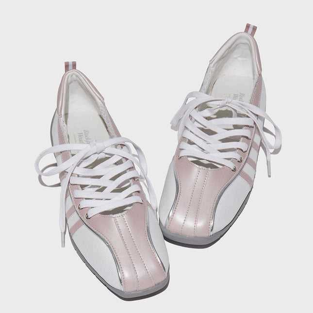 In-Stock Rockfish Mary Jane Shoes Korean Niche Square-Toe Cross-Strap Ballet Shoes Women's Functional Sneakers