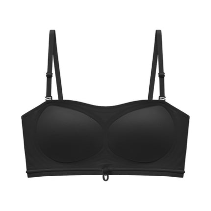 Strapless Bra for Women, Push-Up, Non-Slip, Small Breasts, Large Support, Anti-Exposure, Invisible, Traceless Tube Top, Beautiful Back Bra