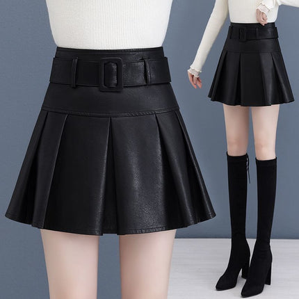 High-wAisted PleAted Short Skirt for Women in Autum, KoreAn Style 2024 New Design, Slimming Look, Age-reducing, VersAtile A-line Skirt