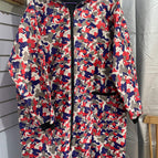 Red and purple camouflage fleece-lined [upgrade]] / Free size