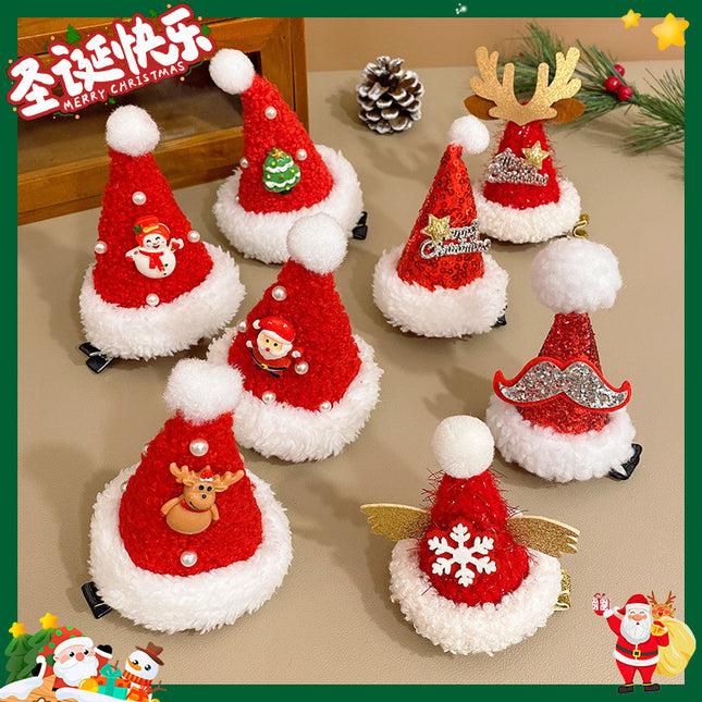 20024 Christmas Hair Ring Antler Hair Ring Bow Hairpin Elegant Cute Christmas Party Children Hair Accessories