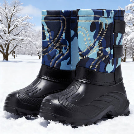 Snow Boots, Large Size Warm Boots, Waterproof and Non-Slip Cotton Shoes, One-Piece Drop-Shipping Boots, Plus Velvet Comfortable Cotton Boots