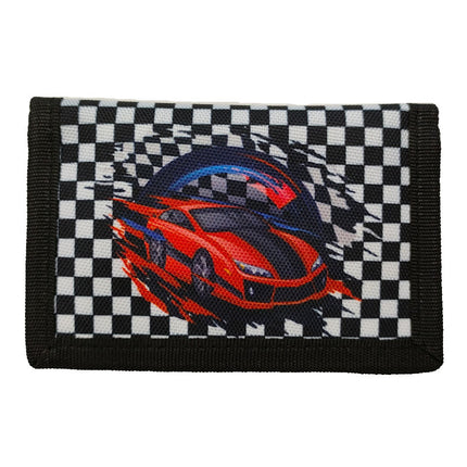 Printed Folding Children's Wallet Boys 2024 Student Cartoon Coin Purse Anime Zipper Girls Wallet Storage