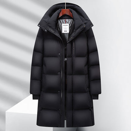 High-end New Black Gold Very Cold High-filled Down Jacket Men's Long Thickened Winter Thickened Warm Cold-proof Down Jacket