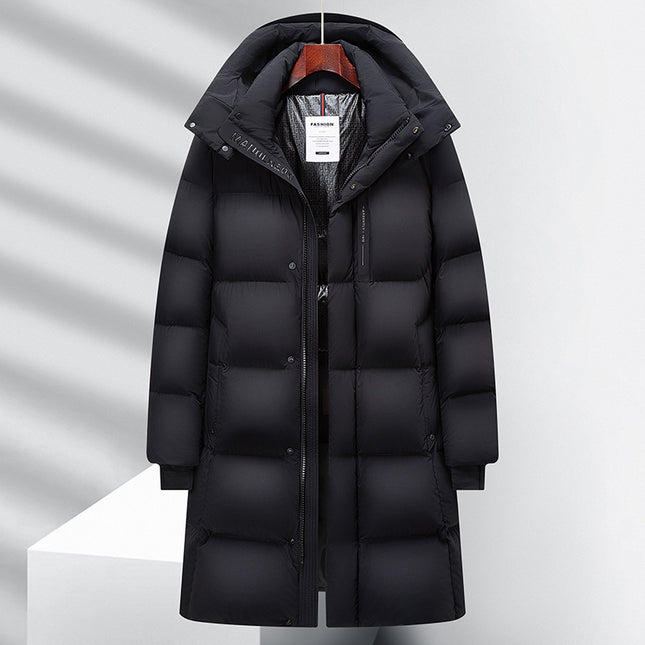 High-end New Black Gold Very Cold High-filled Down Jacket Men's Long Thickened Winter Thickened Warm Cold-proof Down Jacket