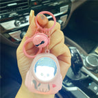 Pink cat-luminous keychain