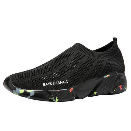 New Men's Shoes Solid Color Low-top Woven Shoes Korean Style Men's Shoes Women's Shoes Fashion Lazy Shoes Hollow Upper Casual Shoes