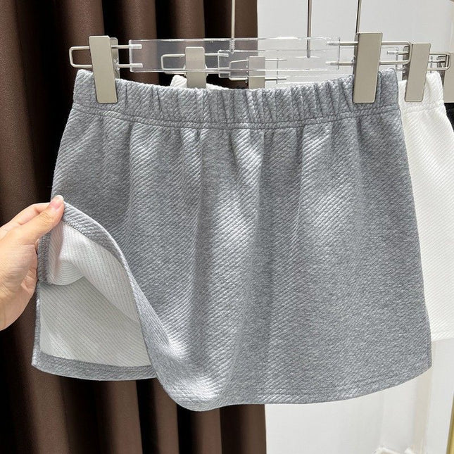 Anti-Exposure Cover-Up Skirt, Thickened Sweatshirt for Layering, 2026 Autumn and Winter Leggings, Half-Skirt, Warm Short Skirt, Slimming Effect