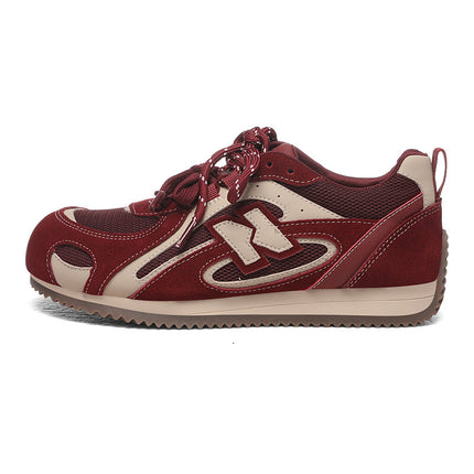 (Out-Of-Stock Items Not Restocked) Genuine Leather German Training Shoes, Autumn Thick-Soled Height-Increasing Versatile Casual Sports Dad Shoes, Trendy Shoes