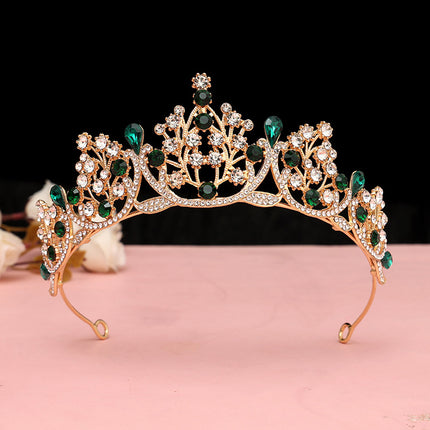 Bridal Crown Headwear 2024 Eighteen Years Old Adult Ceremony Princess Best Friend Gift Birthday Internet Celebrating Rhinestone Cake Crown