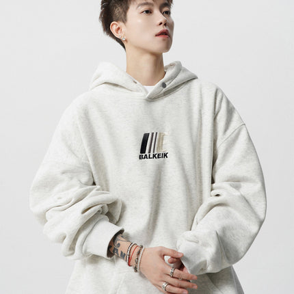 American-style Heavy Hooded Sweater Men's Autumn Fashion Brand Casual Couple Hoodie High Street All-match Embroidered Loose Jacket