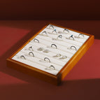 ring disc linen brown new