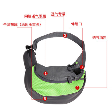 Cross-Border Pet Carrier Bag with Open Top, Breathable, Portable, Suitable for Cats and Dogs, Drawstring Mesh Single Shoulder Bag for Cats