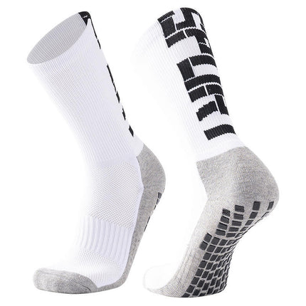 Towel-Soled Mid-Tube Football Socks, Running Sports Football Anti-Slip Socks, Competition Anti-Slip Socks, Men's Football Socks
