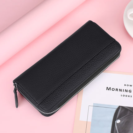 Accordion Card Holder Coin Purse Large Capacity Clutch Anti-Theft First Layer Cowhide Multi-Functional Japanese-Style Card Slot