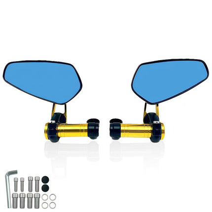 Motorcycle Off-Road Vehicle Modified Universal Folding Mirror Mount Reflective Mirror Cnc Aluminum Alloy Rearview Mirror