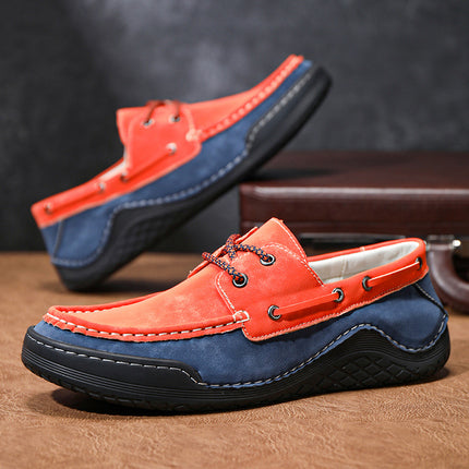 Spring and Summer New Products, Foreign Trade Aliexpress Popular Large Size Men's Shoes, Genuine Leather Casual Non-Slip Men's Slip-On Shoes