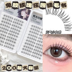 20 rows of 200 clusters of glue-free rose manor eyelash book