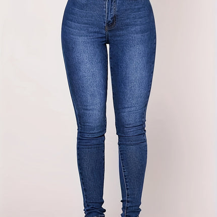 [High-Waisted |   Stretch] Light Blue High-Waisted Stretch