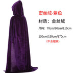 Gold velvet cloak purple / 70CM