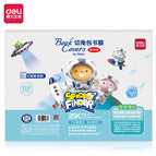 Deli 70604_mengyi aerospace 25k book cover film (transparent) (10 sheets/bag)