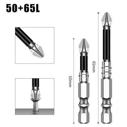 K5 Anti-Slip Bit S2 Magnetic 5A Black Anti-Slip Cross Bit Hand Electric Drill Electric Screwdriver High Hardness