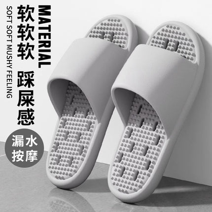 Mute Leakage Slippers Women's Bathroom Bath Non-Slip Home Indoor Toilet Hollow Hole Eva Slippers