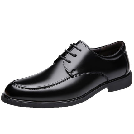 Non-Slip Men's Shoes, New Autumn Style, British Style Black Men's Leather Shoes, Business Formal Pointed-Toe Suit Shoes, Breathable Men's Shoes