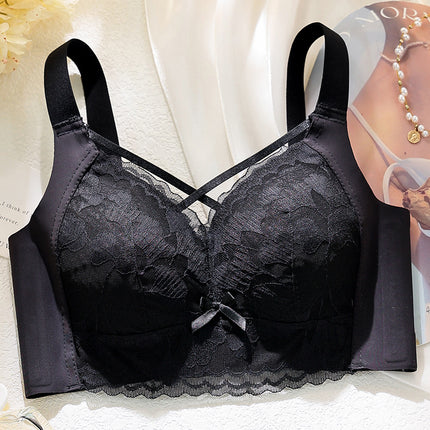 Plus-Size Seamless Bra for Women, Wireless Push-Up Bra for Fuller Figures, Anti-Sagging, Minimizes Large Busts, Thin Style