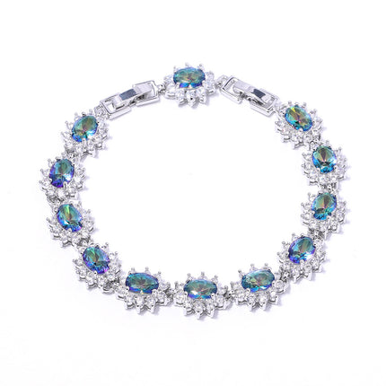New classic cross-border source bracelet fashion zircon ladies jewelry European and American fashion crystal bracelet