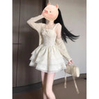 Knitted Cardigan dress suit / S