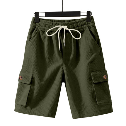 Cross-border Amazon American Outdoor Summer Men's Heavy Loose Casual Sports Corduroy Tooling Shorts