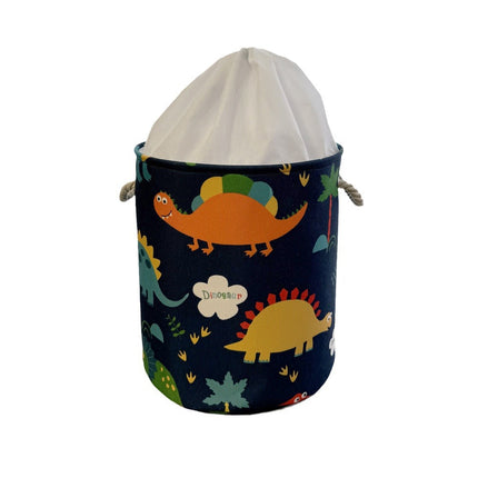 Dust-proof Dinosaur Storage Basket Fabric Toy Storage Basket Dinosaur Three-piece Set Handheld Artifact Desktop Finishing