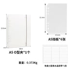 A5 manicure storage book—6 baffles + nano tape film