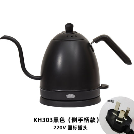 Cross-border kettle hand coffee pot food grade stainless steel slender mouth electric kettle tea gooseneck pot new