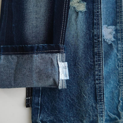 14A Washed Denim Fabric 6*6 Thickeneded Twill Non-Elastic Washed Fabric Bags Handbags Clothing Denim Fabric
