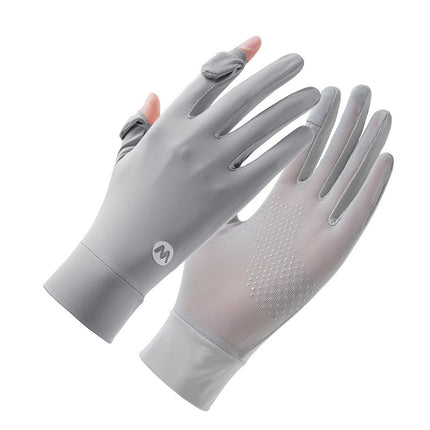 Sun Protection Gloves for Women, Thin Style, Touch Screen Compatible, Summer Outdoor Driving, Sports, Cycling, Ice Silk Gloves, Uv Protection, Wholesale