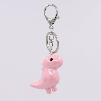 Trendy Joker Keychain Pendant Cute Dinosaur Luminous Acrylic Animal Bag Car Hanging Gifts Wholesale