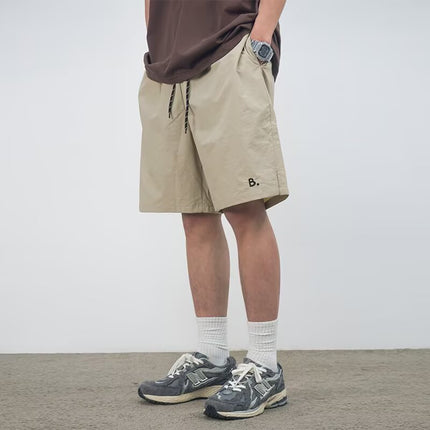 American Trendy Quick-Dry Breathable Men's Loose Straight Cargo Casual Shorts Summer Stylish Cool Thin Five-Point Shorts